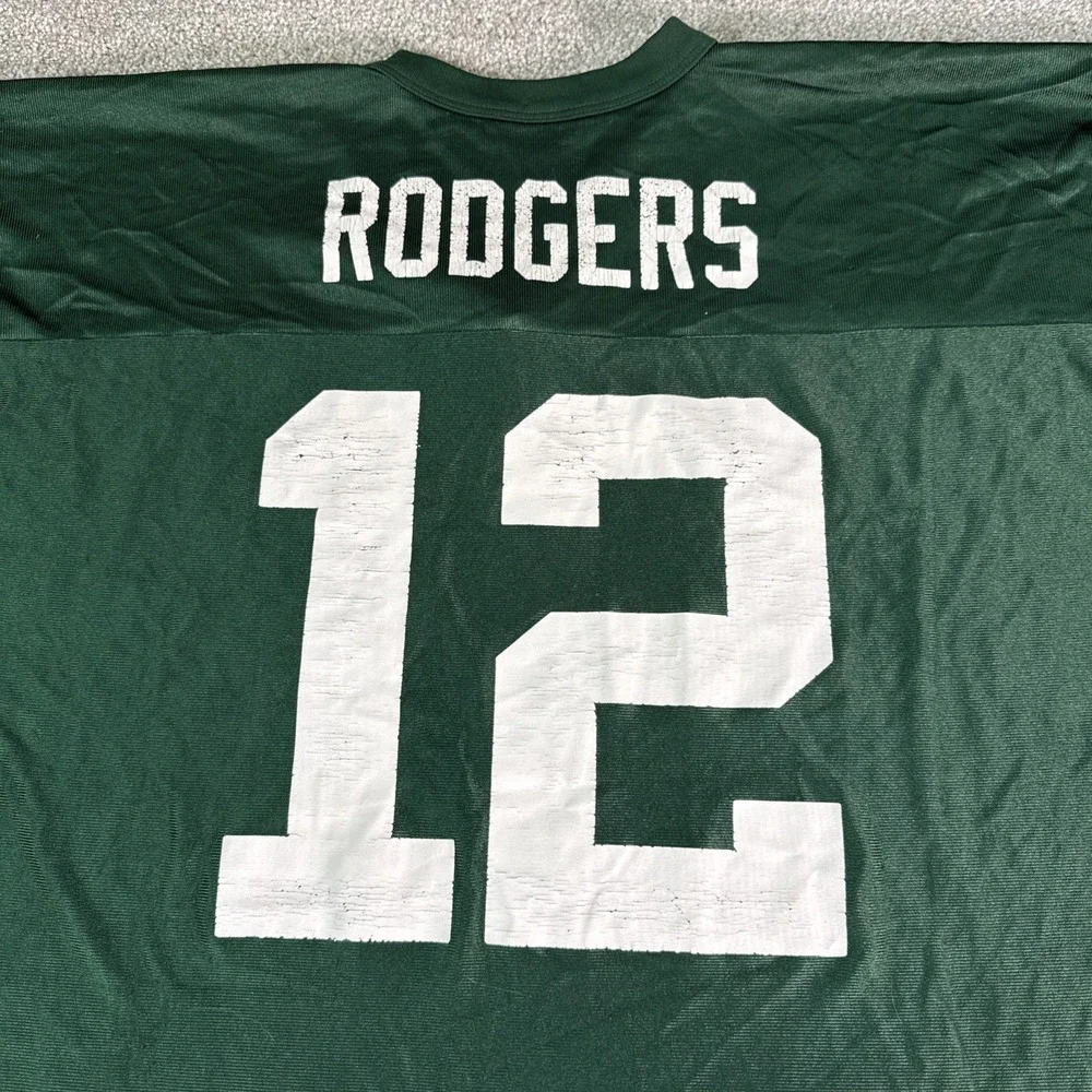 Aaron Rodgers #12 Packers Legend Jersey XL Green Bay NFL Vintage
